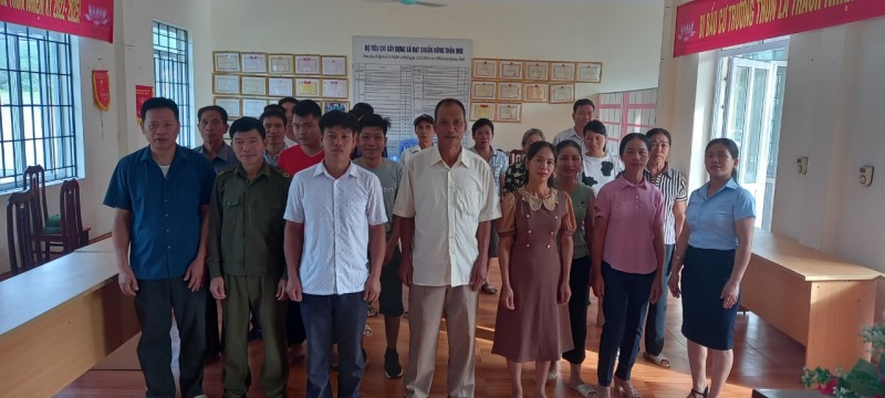 Xã Vũ Oai tổ chức thành công cuộc bầu cử Trưởng thôn, nhiệm kỳ 2022-2025