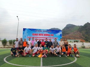 Xã Vũ Oai - xã Hòa Bình, giao hữu bóng đá chào mừng kỷ niệm 50 năm Ngày giải phóng miền Nam, thống nhất đất nước (30/4/1975-30/4/2025) và 70 năm ngày giải phóng vùng mỏ (25/4/1955-25/4/2025)